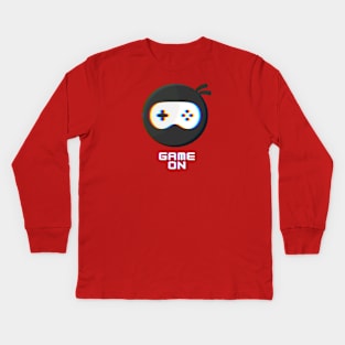 Ninja Gamer Kids Long Sleeve T-Shirt